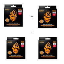 Kit 4 jogos Encordoamento Guitarra 010/046 Solez Slg10 .010 Kit 4 jogos Encordoamento Guitarra 010/046 Solez Slg10 .010