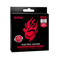 Kit 4 jogos encordoamento Solez P/Guitarra SLG9 009/042 DLP