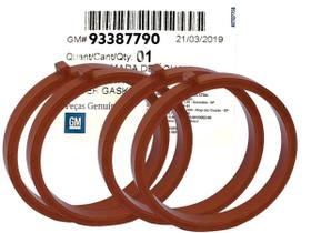 Kit 4 Junta Anel Vedante Coletor Admissão Onix Cobalt Spin 1.0 1.4 e 1.8