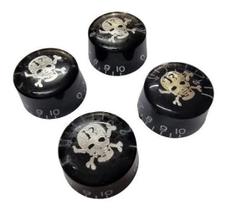 Kit 4 Knob Caveira Les Paul Sg Prs Andaluz Kit 4 Knob Caveira Les Paul Sg Prs Andaluz