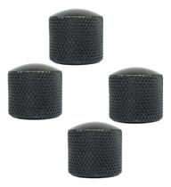 KIT 4 Knob metal 18mm preto de encaixe guitarra KB20BK MXP KIT 4 Knob metal 18mm preto de encaixe guitarra KB20BK MXP