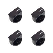 Kit 4 Knob Para Pedal Preto em ABS Ronsani
