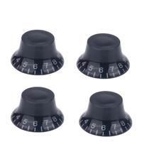 Kit 4 Knob Preto Les Paul Guitarra Baixo Velvet