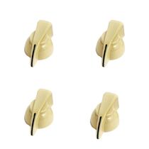 Kit 4 Knobs Chicken Head Velvet Guitarra Baixo Branco