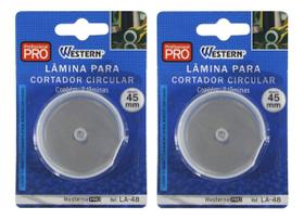kit 4 Lâminas Para Cortador Circular 45mm La-48 Western