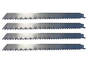 Kit 4 Laminas Serra Sabre Inox 300mm 12" Para Carne Ossos