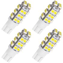 Kit 4 Lâmpada 28 Led T10 W5w Pingo 12v 5 Watts Branca