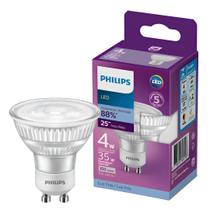 Kit 4 Lampada Dicroica Led Philips Gu10 4W 350Lm Bivolt