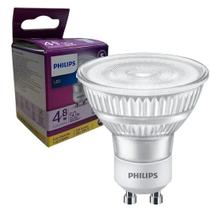Kit 4 Lampada Dicroica Philips 4,8W MR16 GU10 Amarela 2700K Kit 4 Lampada Dicroica Philips 4,8W MR16 GU10 Amarela 2700K
