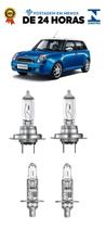 Kit 4 Lampada Farol Lifan 320 2009 2010 2011 2012 2013 H1 H7