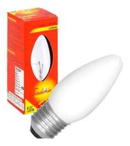 KIT 4 Lâmpada Incandescente Vela Leitosa 40w E27 127V 3000k