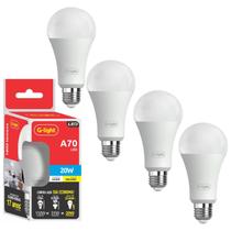 Kit 4 Lampada Led 20W Branca 6500K 1800 Lumens Autovolt E27