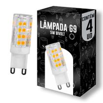 Kit 4 Lâmpada LED Bipino G9 5W 2700K - BIVOLT