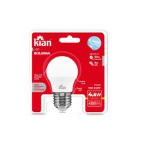 Kit 4 Lâmpada Led Bolinha 4,8W 6500K Luz Fria Bivolt Kian
