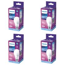 Kit 4 Lâmpada Led Bulbo 13w = 90w 1311lm Bivolt Philips 6500k branca Cor Da Luz Branco-frio