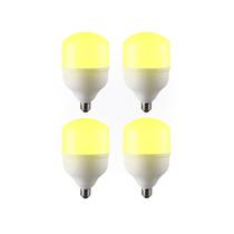 Kit 4 Lâmpada Led Bulbo 30w 3000k Branco Quente E27 Bivolt - ---