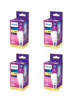 Kit 4 Lampada Led Bulbo Philips 11w(eq.75w) 3000k 1018l