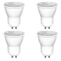 Kit 4 Lampada Led Mini Dicroica Mr11 Gu10 3W Branco Quente