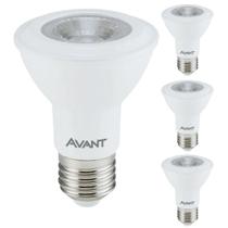 Kit 4 Lâmpada Led Par20 7w Bivolt E27 Branco Frio - Avant