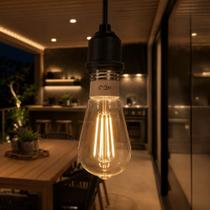 Kit 4 Lampada Led Pera Smart WiFi ST64 6w Branco Quente/Neutro/Frio E27 Cod: 290802470-4 Neo Avant
