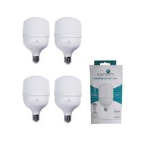 Kit 4 Lâmpada Led T80 30w Bulbo Branco Frio Biv