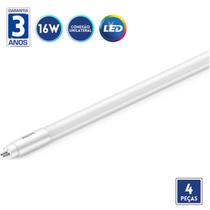 KIT 4 Lâmpada Led Tubular 16w T5 1850lm 120cm 4000k Philips