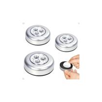 Kit 4 Lâmpada Luminária Adesivo Colante Sem Fio Led Pilha