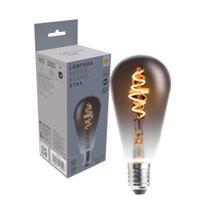 Kit 4 Lampada Retro St64 Filamento Black Led 5w Ambar 2200k - Avant