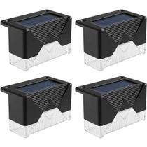 Kit 4 Lâmpada Solar IP65 Led de Parede Lâmpada de Iluminação de Escada - Rayson