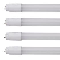 Kit 4 Lâmpada Tubular Led 60cm 10w Branco Frio 6500K Luz Branca T8 Empalux 900lm G13 Bivolt Compatível Fluorescente