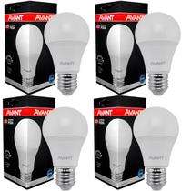 Kit 4 Lâmpadas 12w Led Bulbo 6500k E27 Luz Branco Frio 110V/220V