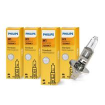 Kit 4 Lâmpadas H1 Farol Alto Baixo Neblina Philips Standard 12V 55W