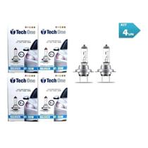 Kit 4 Lâmpadas Halogena H7 55w 12v 4300k Tech One