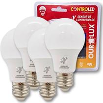 KIT 4 Lâmpadas Inteligente Sensor Luminosidade 6500k 9w E27 KIT 4 Lâmpadas Inteligente Sensor Luminosidade 6500k 9w E27