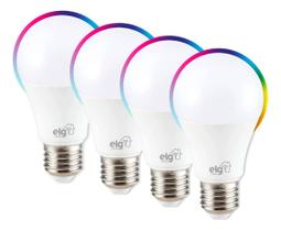 Kit 4 Lâmpadas Inteligentes Led 10W Interna ELG - SHLL100 Kit 4 Lâmpadas Inteligentes Led 10W Interna ELG - SHLL100