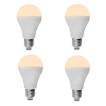 Kit 4 Lâmpadas Led 7W 3000k Luz Quente (Amarela) E27 Bivolt