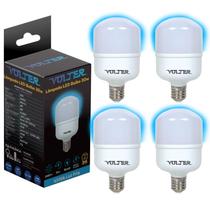 Kit 4 Lâmpadas Led Bulbo 30w Volter Branco Frio 6500k Alta Potência Cor Da Luz Branco-frio 110v/220v