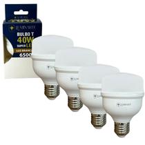 Kit 4 Lâmpadas Led Bulbo 40w E27 Branco Frio Inmetro Luminarte