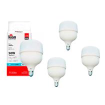Kit 4 Lâmpadas Led Bulbo 50w Bivolt 6500k Branca Fria Kian
