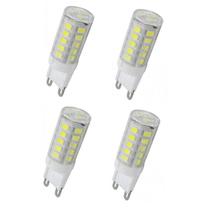 Kit 4 Lâmpadas Led G9 5W 3000K (Branco Quente)
