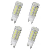 Kit 4 Lâmpadas Led G9 5W 6000K (Branco Frio)