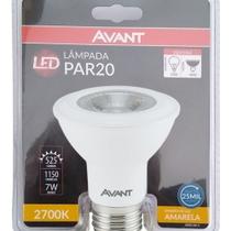Kit 4 Lampadas Led Par 20 7w 2700k Luz Amarela Bivolt E27 Avant