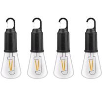 Kit 4 Lâmpadas Led Recarregavel Camping Barraca Pesca USB-C Kit 4 Lâmpadas Led Recarregavel Camping Barraca Pesca USB-C