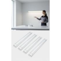 Kit 4 Lâmpadas LED Slim 60cm 20W Bivolt Branco Frio Kit 4 Lâmpadas LED Slim 60cm 20W Bivolt Branco Frio