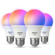 Kit 4 Lampadas Led Smart Inteligente Wi Fi Alexa google 10w RGB E27 Cod: 290028177-4 Avant Neo