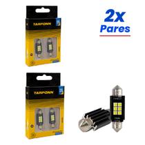 Kit 4 Lâmpadas LED Torpedo Canbus Premium 39MM 12V