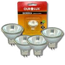 KIT 4 Lâmpadas Mini Dicróica MR11 20W 12V GU4 30 Halógena KIT 4 Lâmpadas Mini Dicróica MR11 20W 12V GU4 30 Halógena