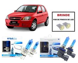 Kit 4 Lampadas Super Brancas para Farol Alto/Baixo/Milha Modelo H4 e HB4 GM Celta Ano 2006 a 2020 Kit 4 Lampadas Super Brancas para Farol Alto/Baixo/Milha Modelo H4 e HB4 GM Celta Ano 2006 a 2020