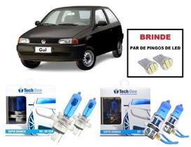 Kit 4 Lampadas Super Brancas para Farol Alto/Baixo/Milha Modelo H4 H3 para Volkswagen Gol Bola G2 Kit 4 Lampadas Super Brancas para Farol Alto/Baixo/Milha Modelo H4 H3 para Volkswagen Gol Bola G2
