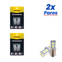 Kit 4 Lâmpadas Tarponn Led 1141 Ba15s-5050-13smd 1 Polo 24v 6000k